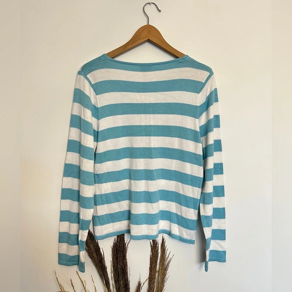 5/20$ Très you blue and white striped long sleeves shirt size XL - Picture 4 of 4